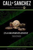 تصویر آفر سیپی دوبل / دو برابر ( ۲×۸۰ الی ۲×۸۰۰۰ ) - 400×2 2X COD POINTS EVENT