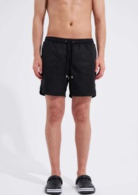 تصویر شورت شنای پایه خاکستری مردانه 