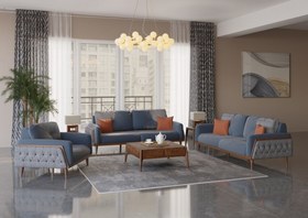 تصویر ست 7 نفره مبل خانگی نیلپر مدل لیما Nilper Home Sofa LIMA - Set For 7 People