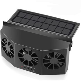 تصویر پنکه خورشیدی ماشین اsolar powered car ventilation fans 