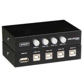 تصویر سوئیچ دستی پرینتر 4 پورت دی نت ا D-Net 4Port USB Type-B Manual switch D-Net 4Port USB Type-B Manual switch