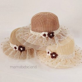 تصویر کلاه ساحلی تور دار 