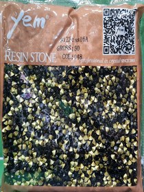 تصویر نگین کله قندی رزین ۱۶ مشکی 