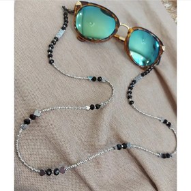 تصویر بند عینک حدید و کریستال 