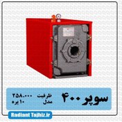 تصویر دیگ چدنی شوفاژ ۱۰ پره سوپر ۴۰۰ شوفاژکار Boiler