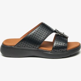 تصویر صندل مردانه با بافت و طراحی ساده برند le confort Men Textured Slip-On Sandals