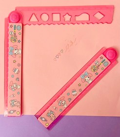 تصویر خط کش تاشو طرح کرومی 