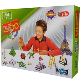 تصویر بازی فکری مگنت ۳۴ قطعه 