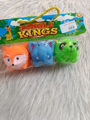 تصویر اسباب بازی نوزاد پوپت ۳ عددی سوت دار تاتی نوزاد 