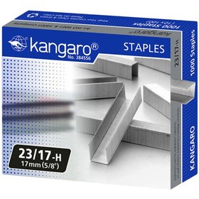 تصویر سوزن منگنه کانگورو سایز 23/17 بسته 1000 تایی Kangaro 23/17 size Staples Pack of 1000