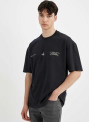 تصویر تیشرت مردانه خاکستری دفاکتوDefacto | C7161AX24SM اورجینال 