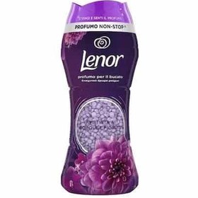 تصویر دانه های خوشبو کننده لباس لنور lenor مدل Ametista & Bouquet fiorito حجم 210 گرم 