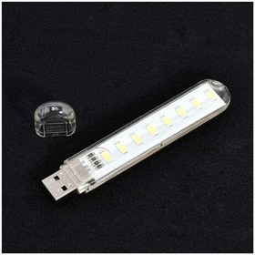 تصویر چراغ USB اضطراری 16LED مدل دو طرفه با قاب محافظ 