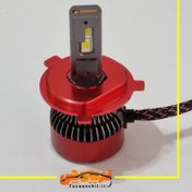 تصویر هدلایت D100 باگارانتی ۱۲ ماهه پایهH4 شرکت mzm وارسال رایگان - H4 led Head light D100 MZM h4