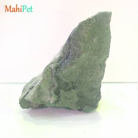 تصویر سنگ صخره ای آکواریومی سبز رگه دار بزرگ 