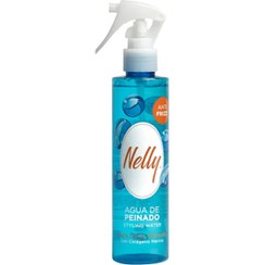 تصویر اسپری مو Anti frizz نلی مدل حاوی کلاژن دریایی آبی 
