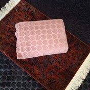 تصویر پتو آرنیکا قلب برجسته مخمل شادیلون یکنفره صورتی 212327 