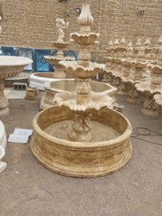 تصویر آبنما ۳ طبقه شیاری طرح سنگ 