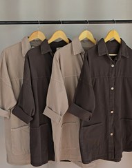 تصویر مانتو کتان کمند 