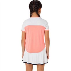 تصویر تی شرت تنیس دخترانه اسیکس Asics Tennis SS Top- صورتی Asics SS Top Girls Tennis T-Shirt-Pink