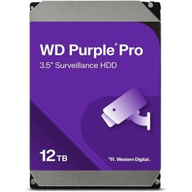 تصویر هارد اینترنال وسترن دیجیتال Purple Pro مدل Western Digital CMR ظرفیت 12 ترابایت Western Digital Purple Pro CMR 12TB 256MB Cache SATA III Internal HDD