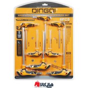 تصویر مجموعه 8 عددی آچار آلن ستاره ای دینگشی مدل 17008 