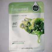 تصویر ماسک ورقه ای آبرسان صورت عصاره جلبک دریایی برند رورک seaweed skin mask rorec 