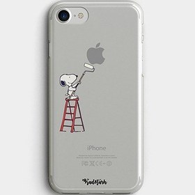 تصویر قاب گوشی Snoopy On Ladder 
