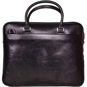 تصویر کیف لپ تاپی و اداری چرم طبیعی گاوی مدل دیاکو کد 211 - مشکی Cow leather laptop and office bag Diaco model