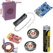 تصویر پک آموزشی ساخت اسپیکر بلوتوثی شارژی CT14 با جعبه 