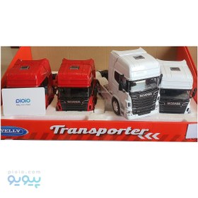 تصویر ماکت فلزی کامیون کشنده اسکانیا R730 برند ویلی مقیاس 1-32 