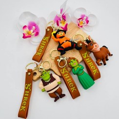 تصویر جاکلیدی سیلیکونی شرک shrek shrek silicone key chain