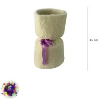 تصویر بوکت پشمی استوانه‌ای ۴۵ سانتی‌متری 