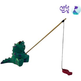 تصویر دکور سرامیکی آکواریوم طرح سالیوان ماهیگیر 