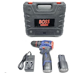 تصویر دریل شارژی پیچگوشتی ۲۴ ولت براشلس چکشی BOSS مدل Bs3030 Electric drill