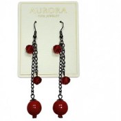 تصویر گوشواره آویز طرح انار 