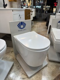 تصویر توالت فرنگی وال هنگ مروارید مدل گرتا 