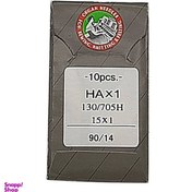 تصویر سوزن چرخ خیاطی خانگی HAx1 سایز 14 ارگان بسته 10 عددی. 