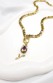 تصویر گردنبند گل لاله هفت رنگ 