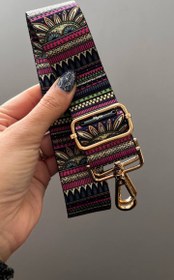 تصویر بند طرحدار کد 114 - طلایی strap sn 114