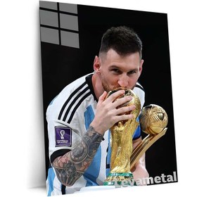 تصویر متال پوستر فوتبالی از مسی messi با کد A-115 