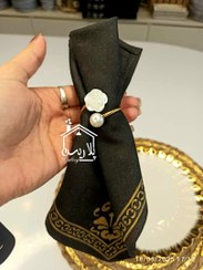 تصویر حلقه دستمال مرواریدی مدل 30037 