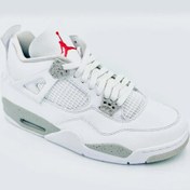 تصویر کفش بسکتبال نایکی ایر جردن ۱ ساق کوتاه ترویس اسکات مشکی - سبز 