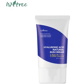 تصویر ضدافتاب فیزیکی ایزنتری Isntree Hyaluronic Acid Natural Sun Cream