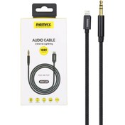 تصویر کابل Remax AUX To Lighting مدل NW109 _ مشکی 