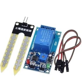 تصویر ماژول رطوبت خاک YL-69 با رله یک کانال 