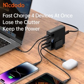 تصویر شارژر رو میزی مک دودو مدل CH-1802 طول کابل 1.5 متر McDodo CH-1802 desktop charger, cable length 1.5 meters