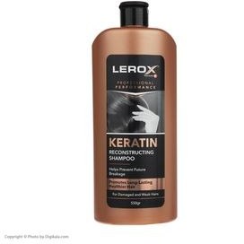 تصویر شامپو کراتینه مو لروکس مناسب موی آسیب دیده ا Lerox Keratin Creatine Hair Shampoo 550gr Lerox Keratin Creatine Hair Shampoo 550gr