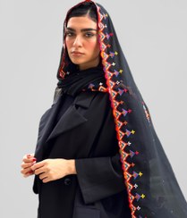 تصویر شال سوزندوزی حریر (طرح 2) 