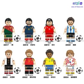 تصویر پک لگو مینی فیگور ۸عددی فوتبالی Lego Football